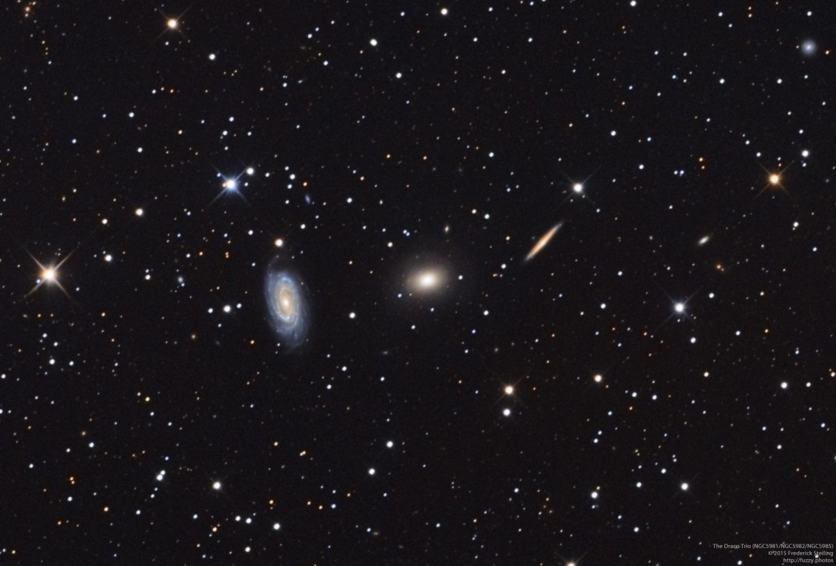 The Draco Trio - NGC5981/NGC5982/NGC5985